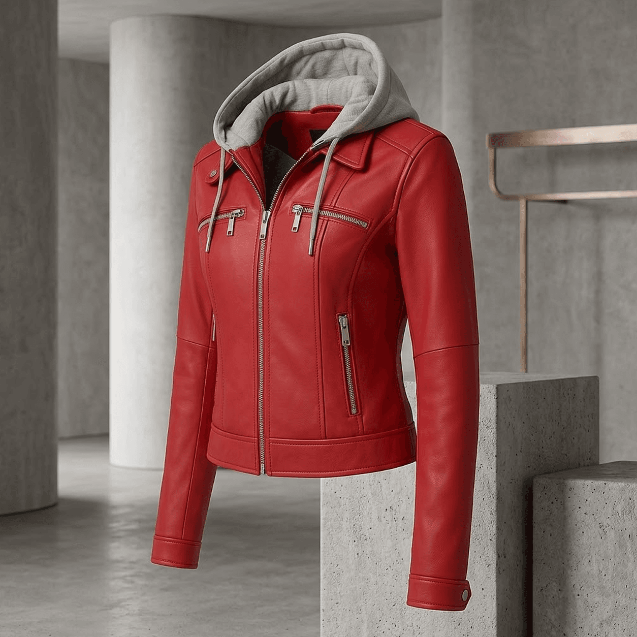 Hooded Leather Jackets