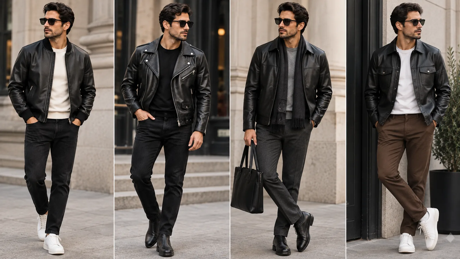 How to Style a Black Leather Jacket for Men