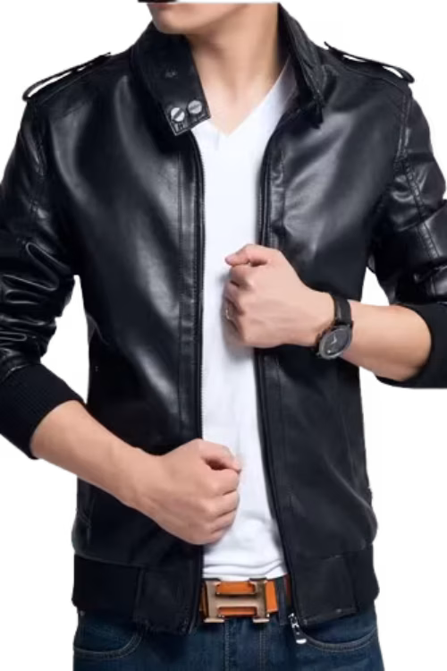 Black Full Quilted Leather Jacket