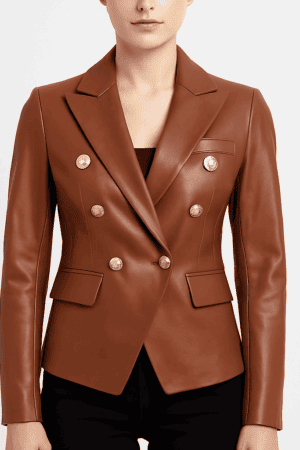 Double-Breasted Leather Jackets