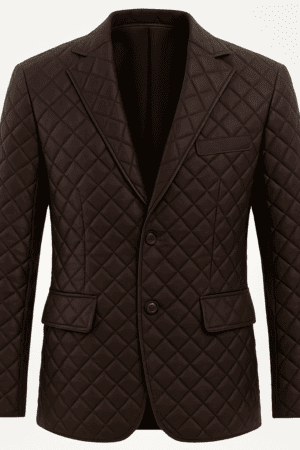 Two-Button Leather Blazers