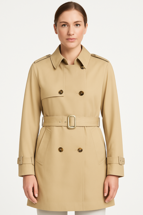 Women’s Classic Trench Coat with Belt