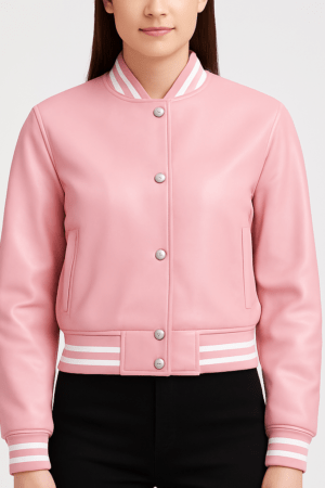 pink leather jackets