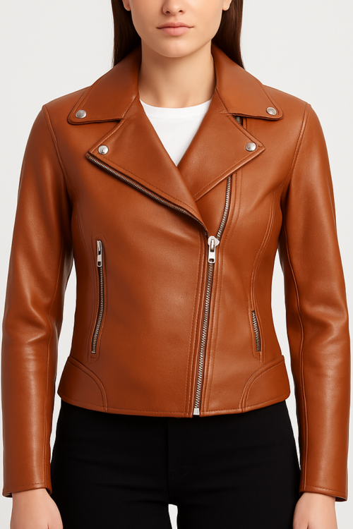 Women’s Real Brown Leather Jacket